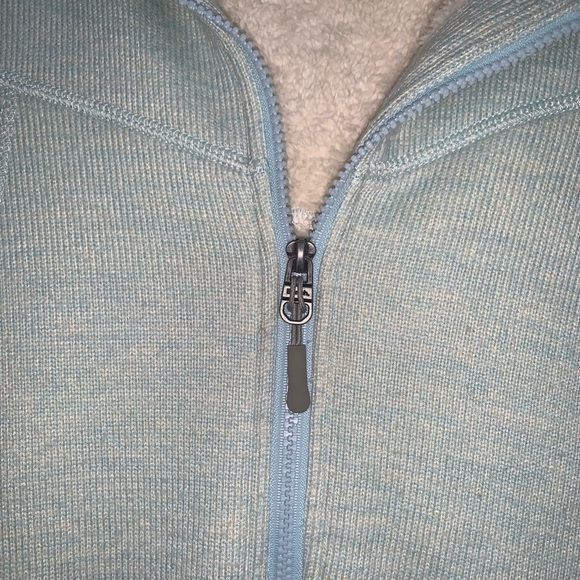 Fleece lined mint green hoodie - Picture 3 of 7